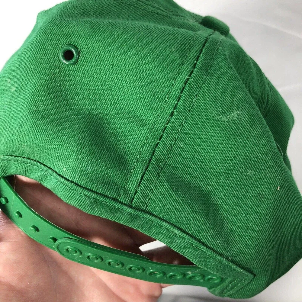 Vintage John Deere Hat Cap Adjustable Snapback Green Riechmann Bros USA Made